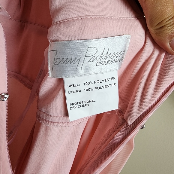 Jenny Packham Rhinestone Waist Dress In Rose Style JP1023 Womens 4 NWT - Picture 7 of 10